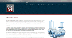 Desktop Screenshot of acemetalinc.com
